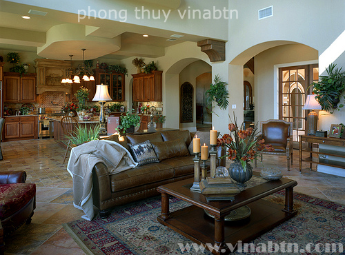 Phong thủy phòng khách - vinabtn